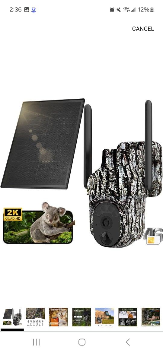 4G LTE Cellular Trail Camera 2K 360°