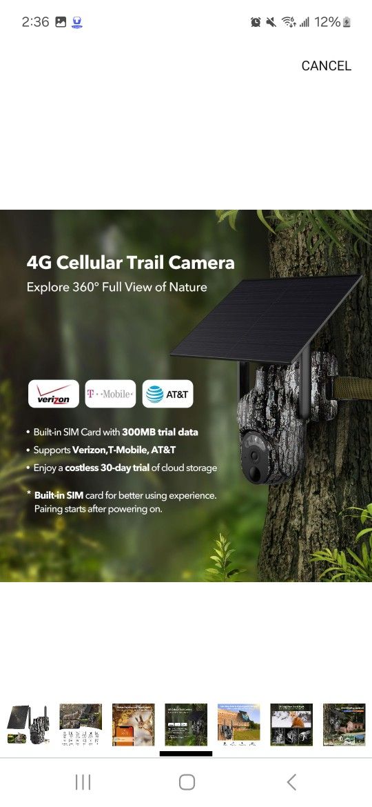 4G LTE Cellular Trail Camera 2K 360° - photo 4
