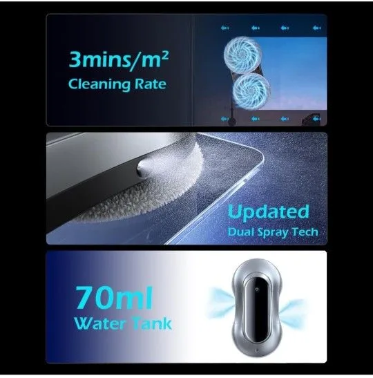 Window Cleaner Robot with Dual Water Spray image indicator(2)