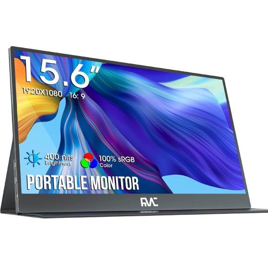 15.6" Portable Monitor - Full HD 100% sRGB IPS USB C & HDMI