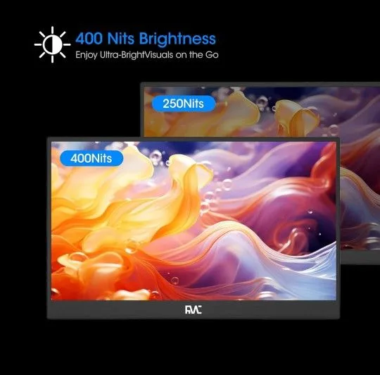 15.6" Portable Monitor - Full HD 100% sRGB IPS USB C & HDMI image indicator(4)