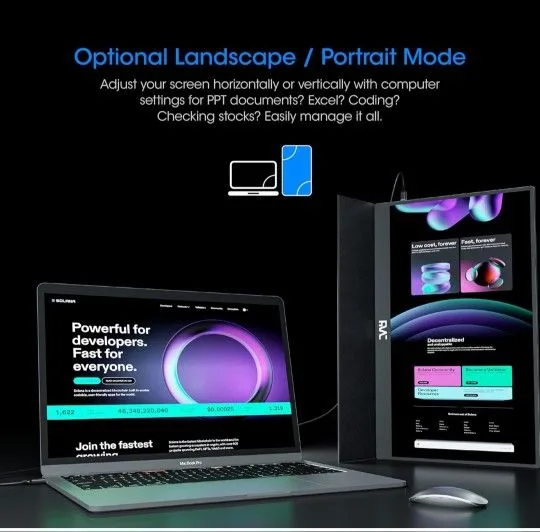 15.6" Portable Monitor - Full HD 100% sRGB IPS USB C & HDMI image indicator(7)