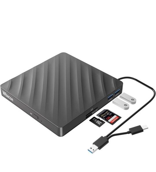 5 in 1 Blu-ray Drive USB 3.0 Type-C DVD Burner
