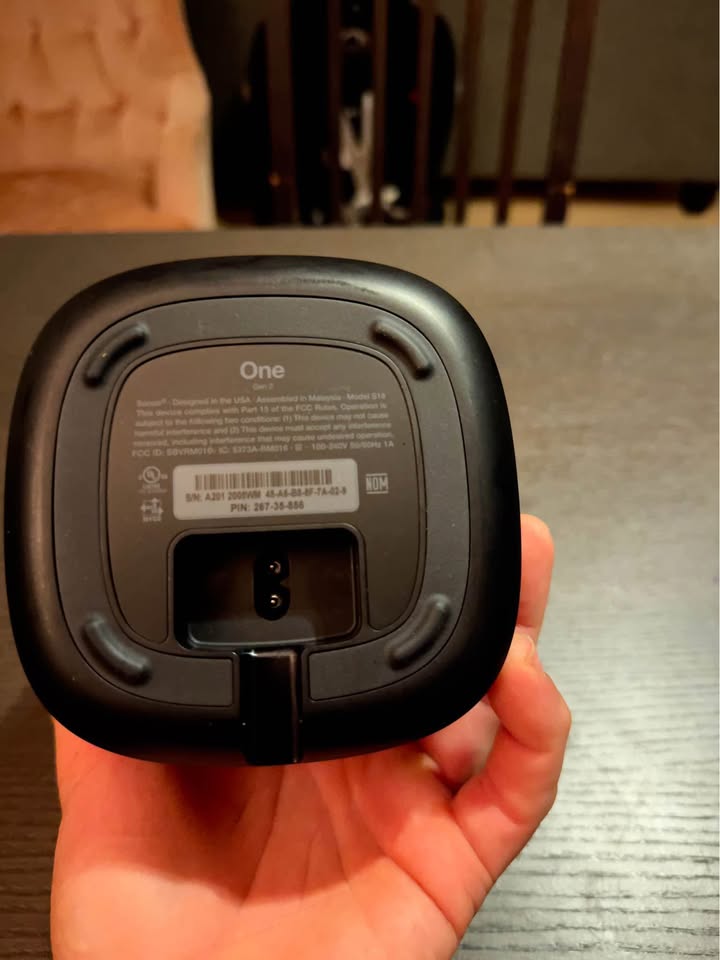 Sonos One - Voice Controlled Smart Speaker - Black - photo 2