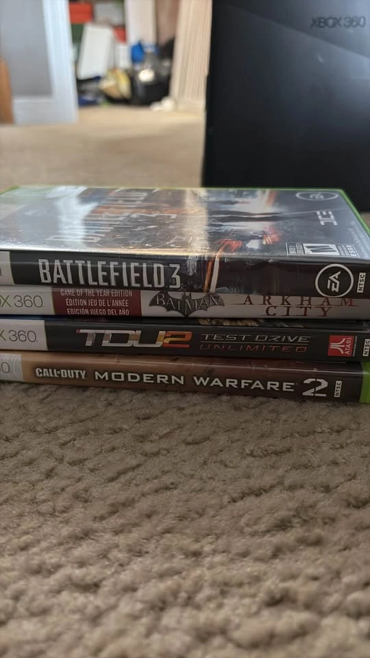 Xbox 360 Slim Bundle(All Cables and controllers with 5 games) - photo 3