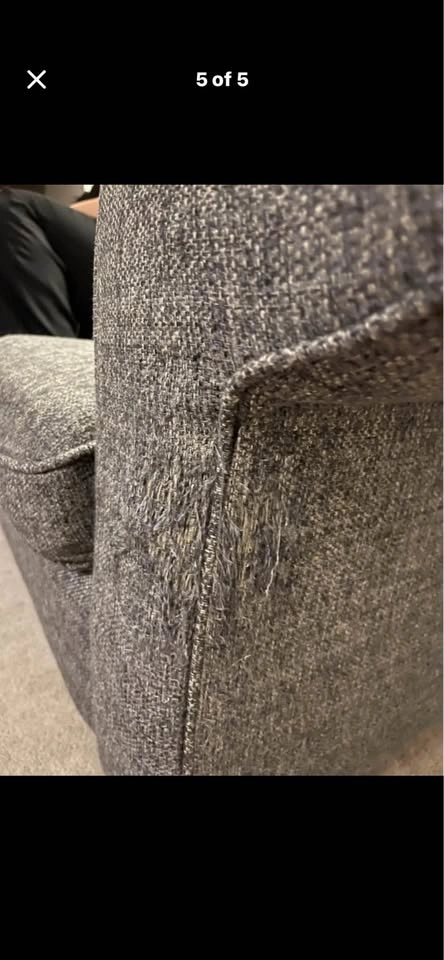 FREE Grey Fabric Loveseat - photo 4