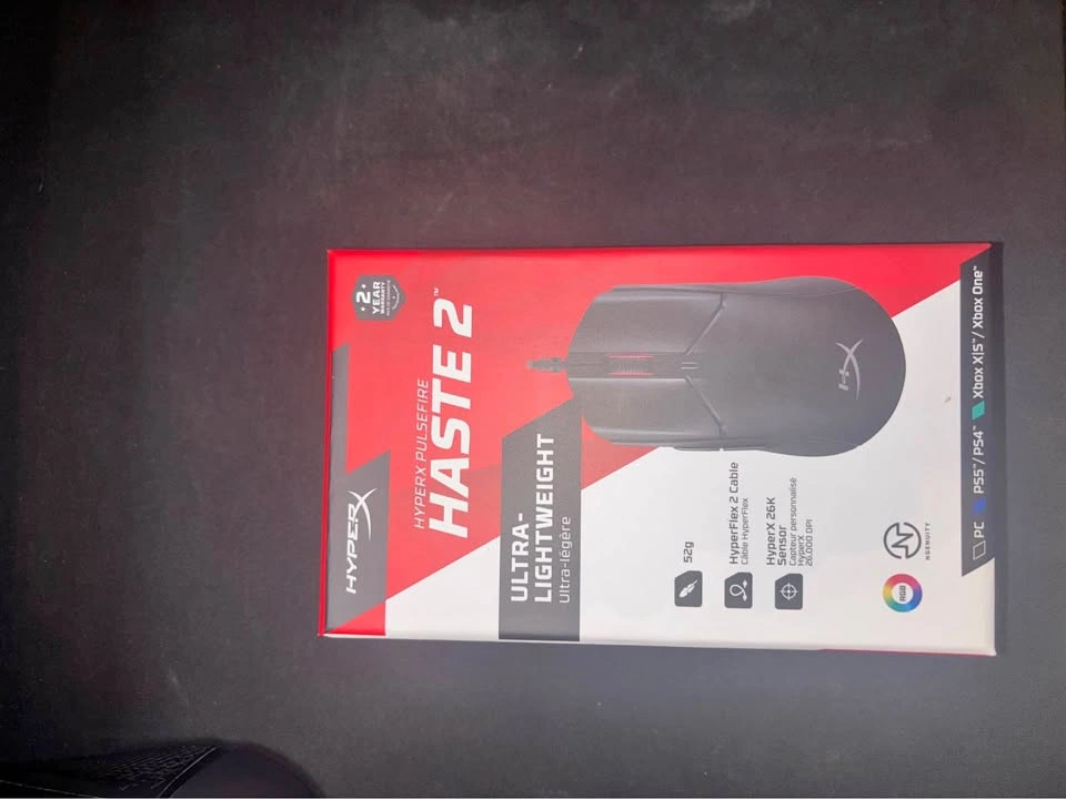 HyperX Pulsefire Haste 2 Gaming Mouse 8k HZ UNUSED BRAND NEW