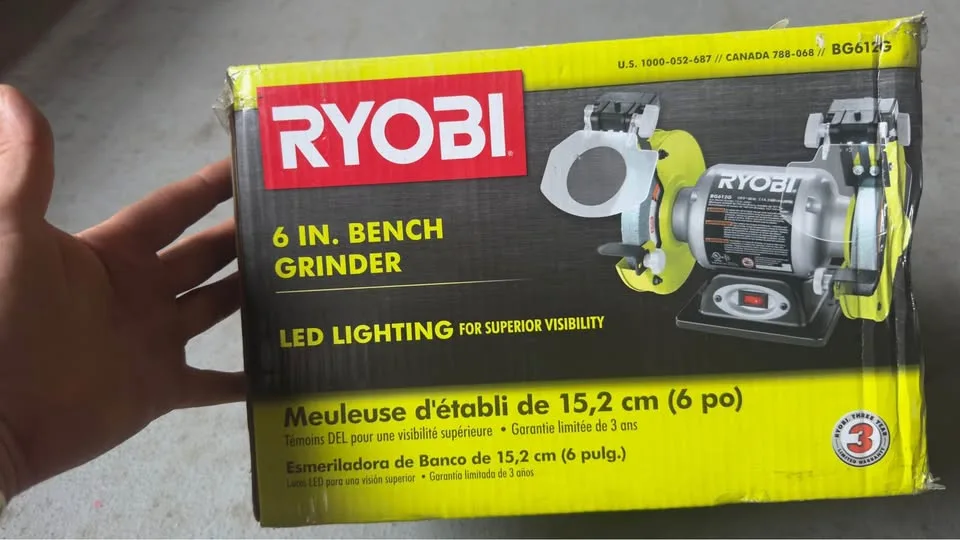 RYOBI 2.1 Amp Grinder with Led Lights - OPEN BOX image indicator(3)