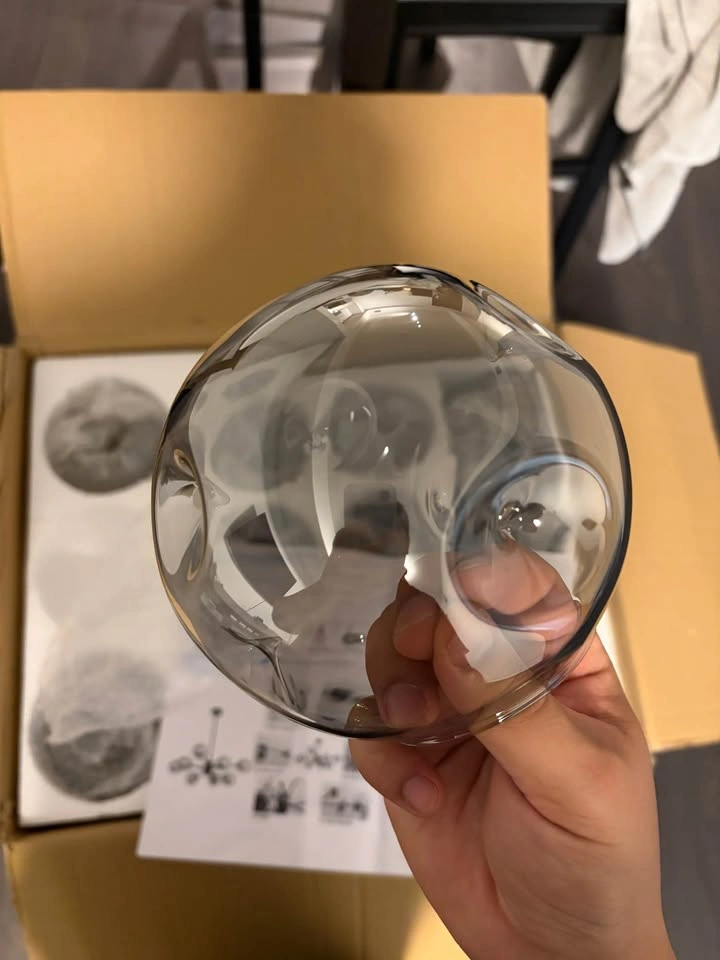 BOKT Mid Century Modern 8-Light Globe Glass Chandelier - photo 2