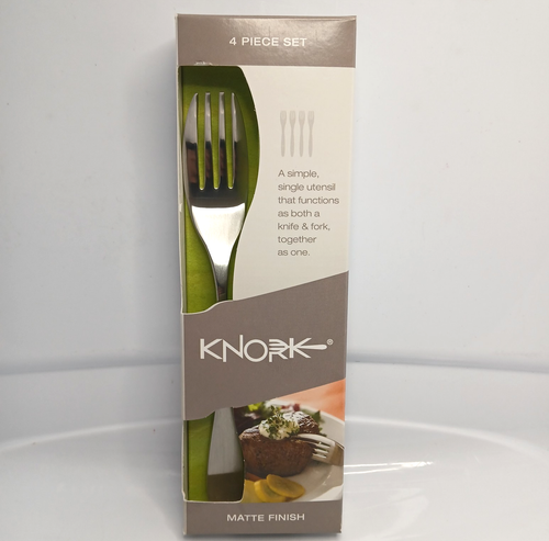 Knork Original Stainless Steel Dinner Forks Set of 4