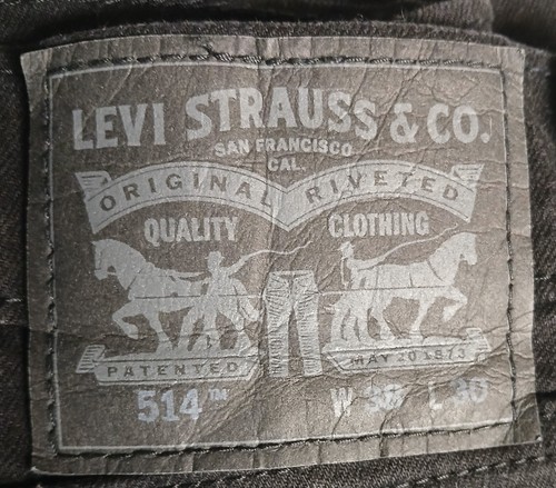 Levi's Men's 514 straight fit jeans black 38 x 30 - photo 3