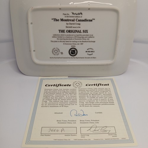 The Original Six Collection - The Montreal Canadiens Plate (1997 - photo 2