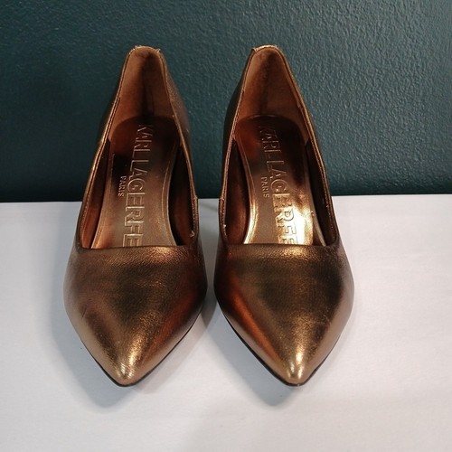 6.5 Karl Lagerfeld Paris Royale Dress Pump Metallic Bronze - photo 3