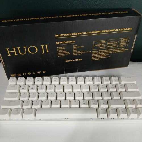 HUO JI CQ63 60% Compact RGB Wireless Mechanical Keyboard