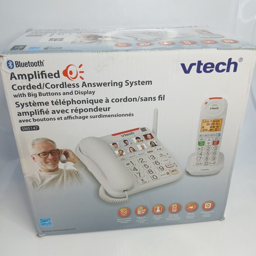VTech SN5147 Amplified Corded Cordless Big Button Phone