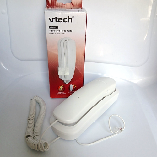 VTech Trimstyle Corded Telephone (CD1103), White