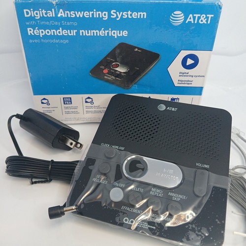 AT&T 1740 Digital Answering System With Time and Day Stamp