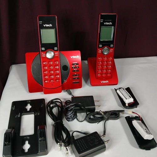VTech CS6929-26 Cordless Phone System RED Answering Caller ID 2 - photo 2