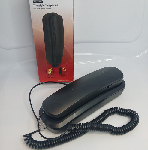 VTech Trimstyle Corded Telephone (CD1103) - Black