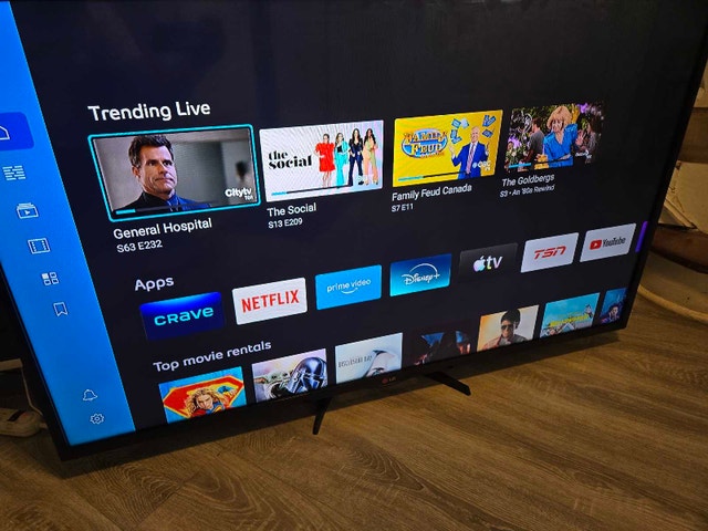 LG 50 inch 120Hz Google Android TV with voice remote