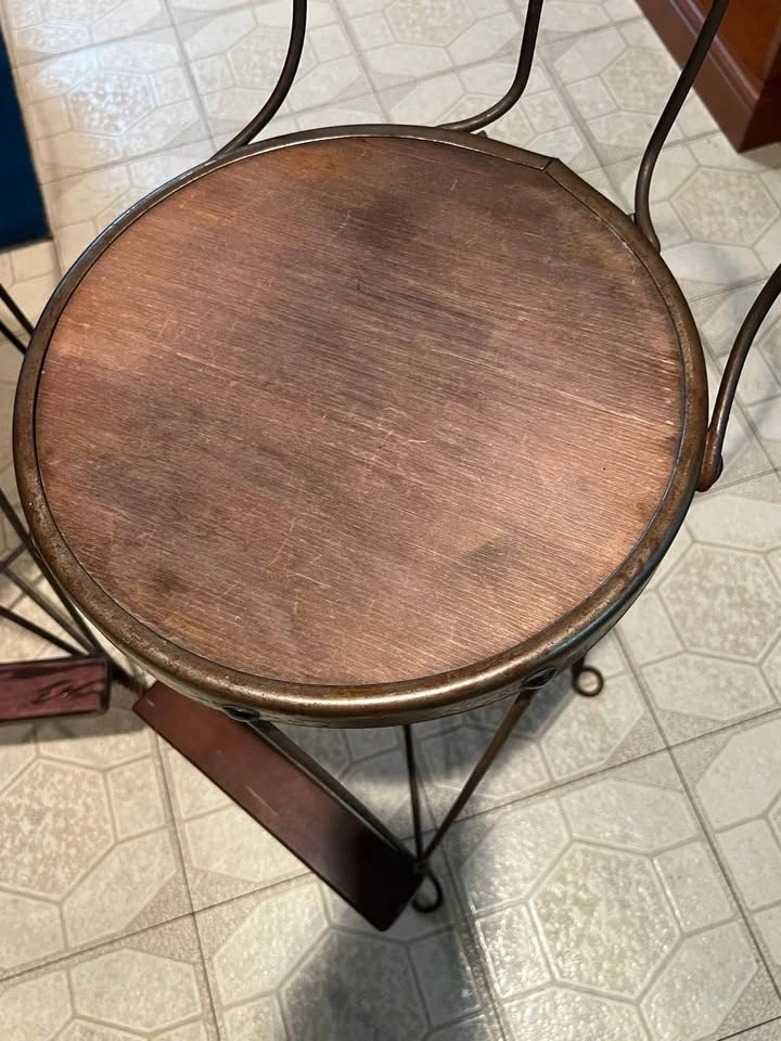 Vintage Ice Cream Parlor Bar Stools – Pair - photo 3