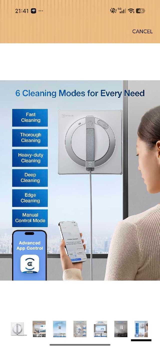ECOVACS WINBOT W2 PRO Window Cleaner Robot - Like New - photo 4