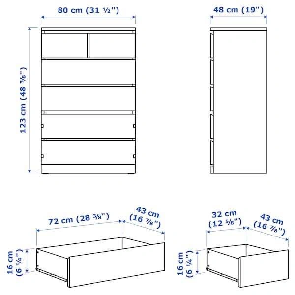 IKEA MALM 6-Drawer Chest - photo 4