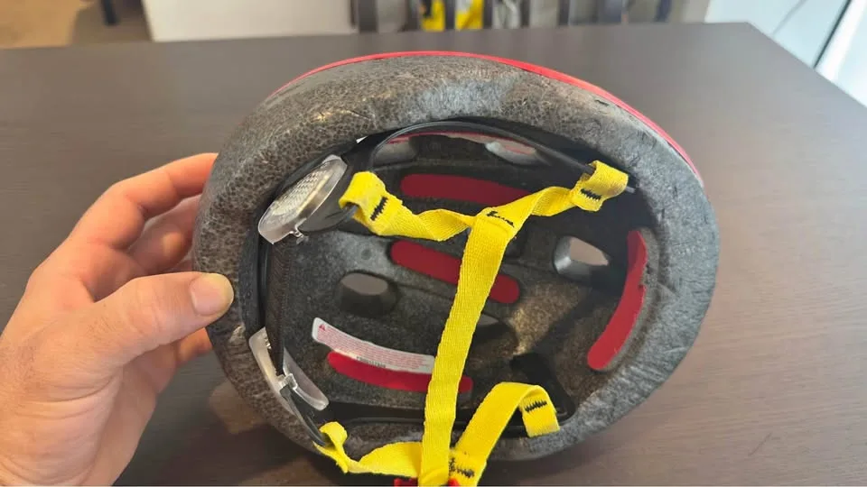 Sprout Infant Bike Helmet - Red/Yellow Dino thumbnail