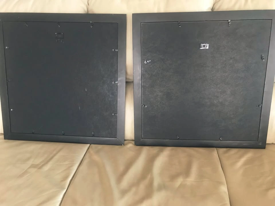 4 Large Black Picture Frames With Matt - photo 2