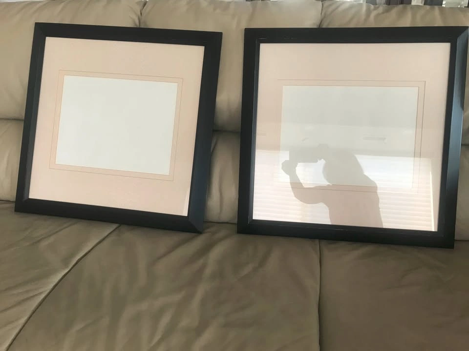 4 Large Black Picture Frames With Matt - photo 3
