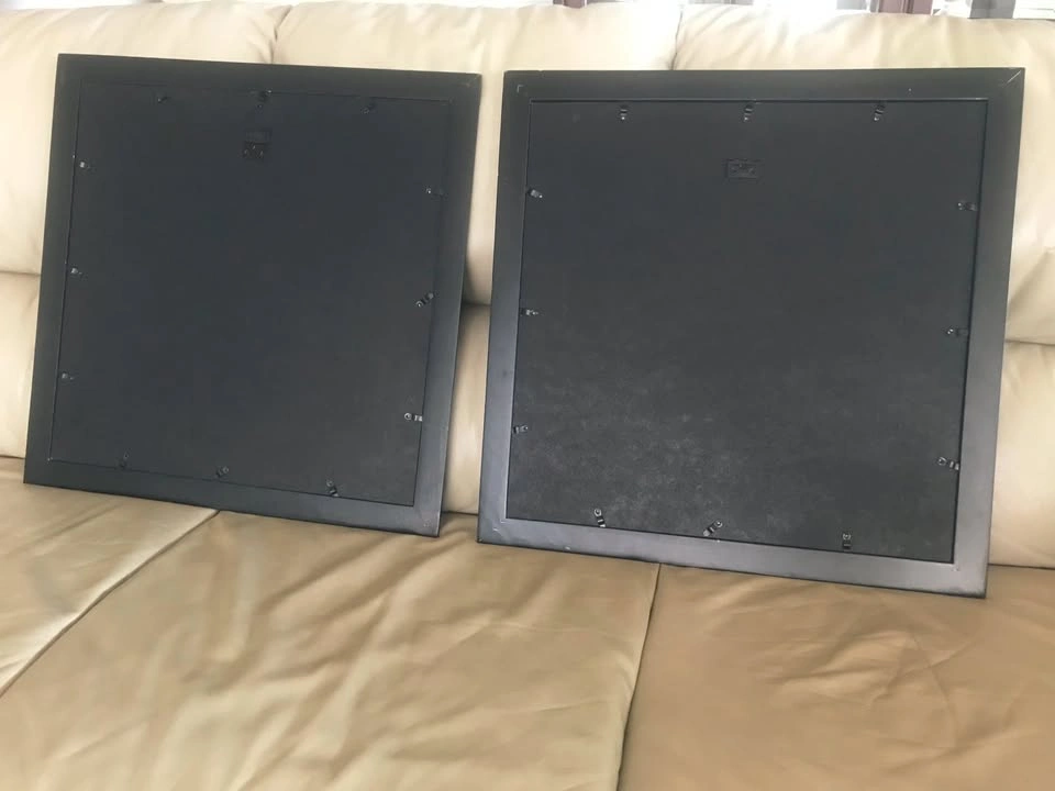 4 Large Black Picture Frames With Matt - photo 4