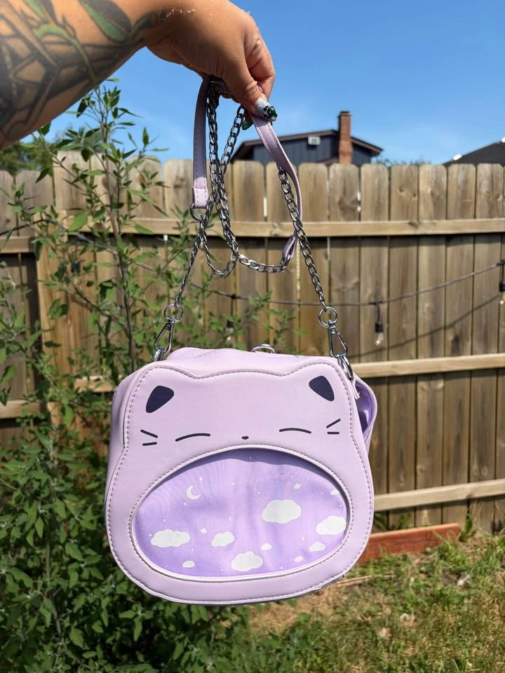 Lilac Lavender Purple Kitty Ita Bag - photo 2