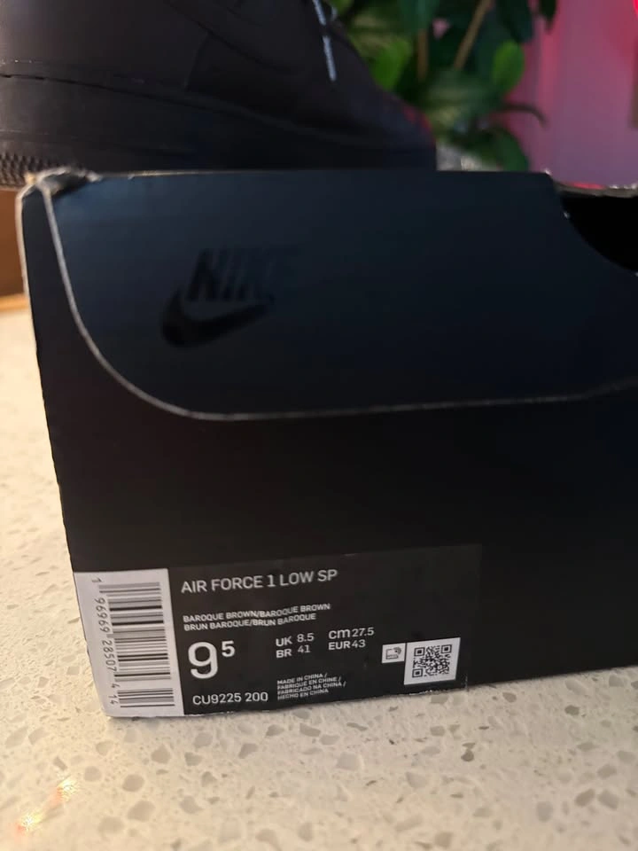 Nike Air Force 1 x Supreme | US9.5 | Baroque Brown - photo 4