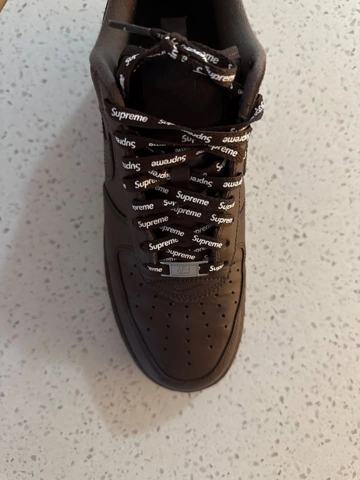 Nike Air Force 1 x Supreme | US9.5 | Baroque Brown - photo 5