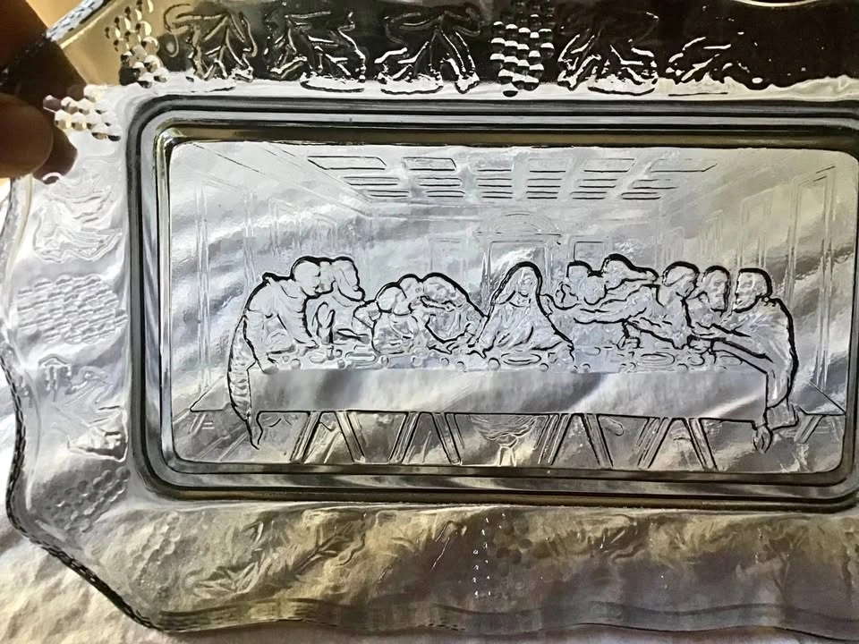 Last supper rectangular plate