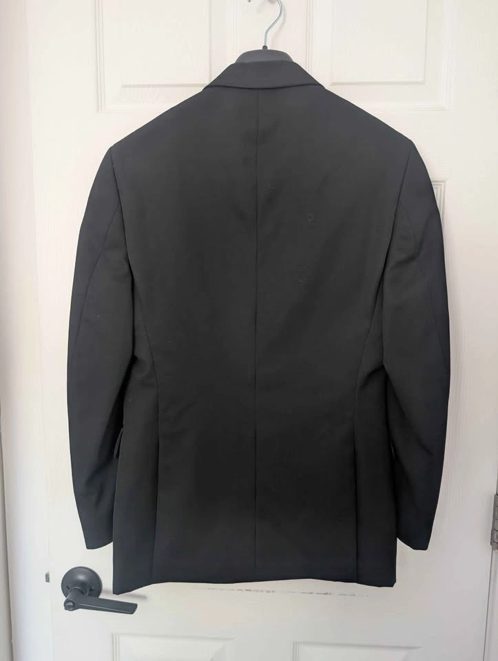 Black Bellisimo Men's Suit Jacket and Pants Size Small - photo 2