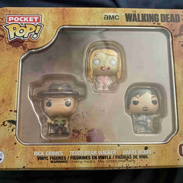 Funko Pocket Pop! The Walking Dead 3 Piece Vinyl Figure Tin
