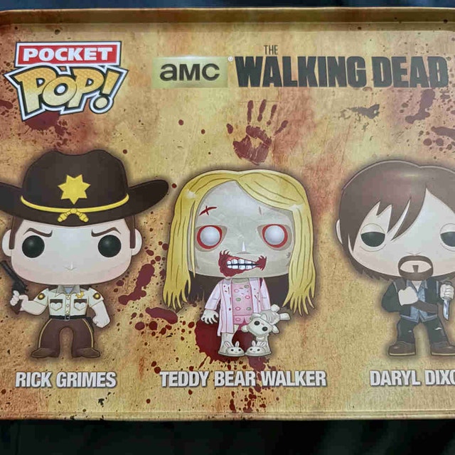 Funko Pocket Pop! The Walking Dead 3 Piece Vinyl Figure Tin - photo 2