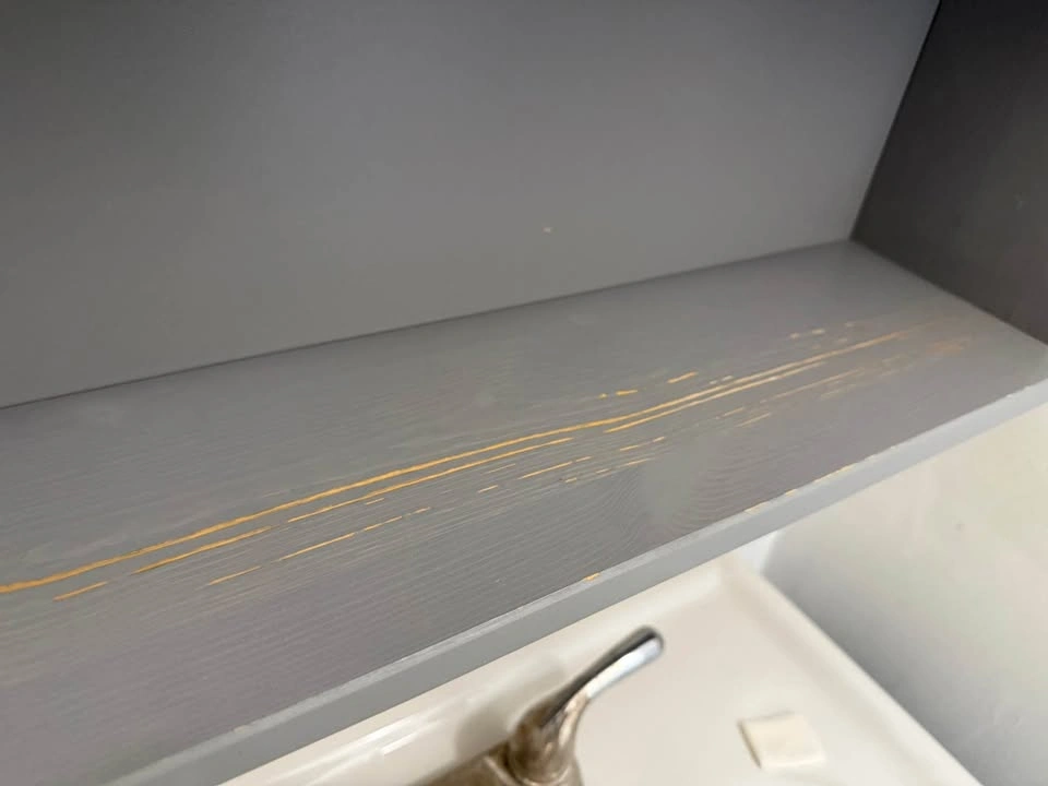 IKEA Grey bathroom cabinet with mirror - photo 2