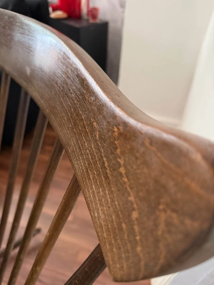 Vintage Wooden Rocking Chair - photo 2
