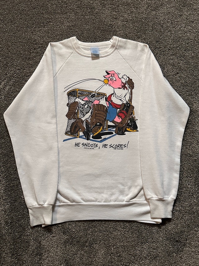 vintage 80s graphic sweatshirt size M - photo 2