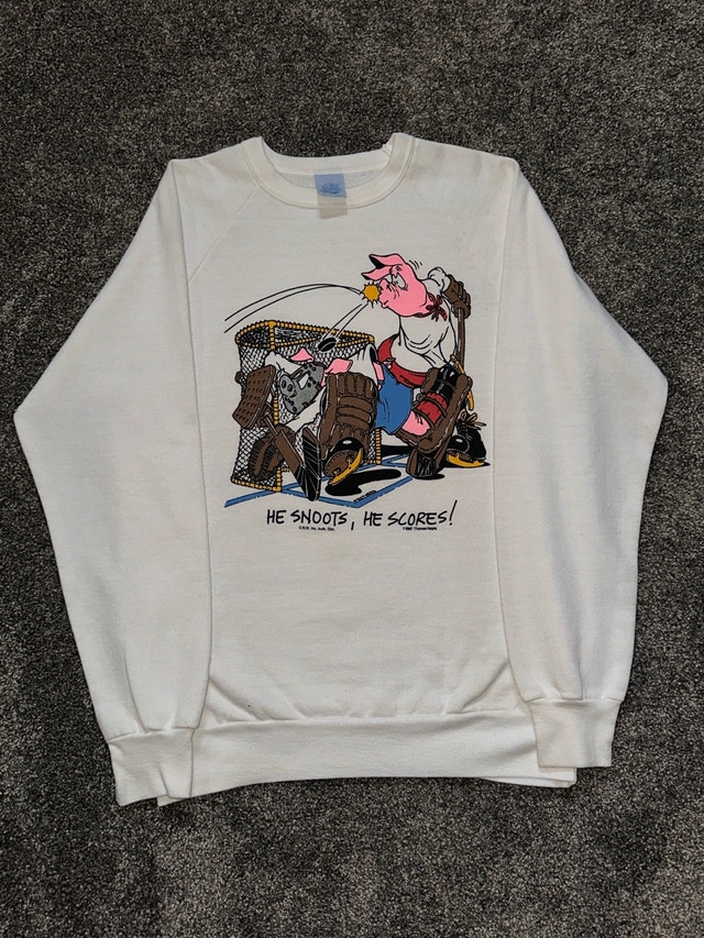 vintage 80s graphic sweatshirt size M - photo 4