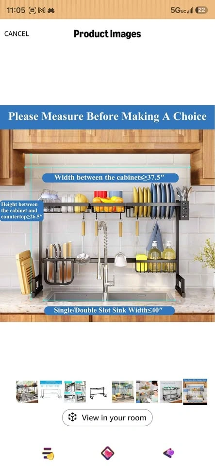 Over the Sink Dish Rack - photo 4