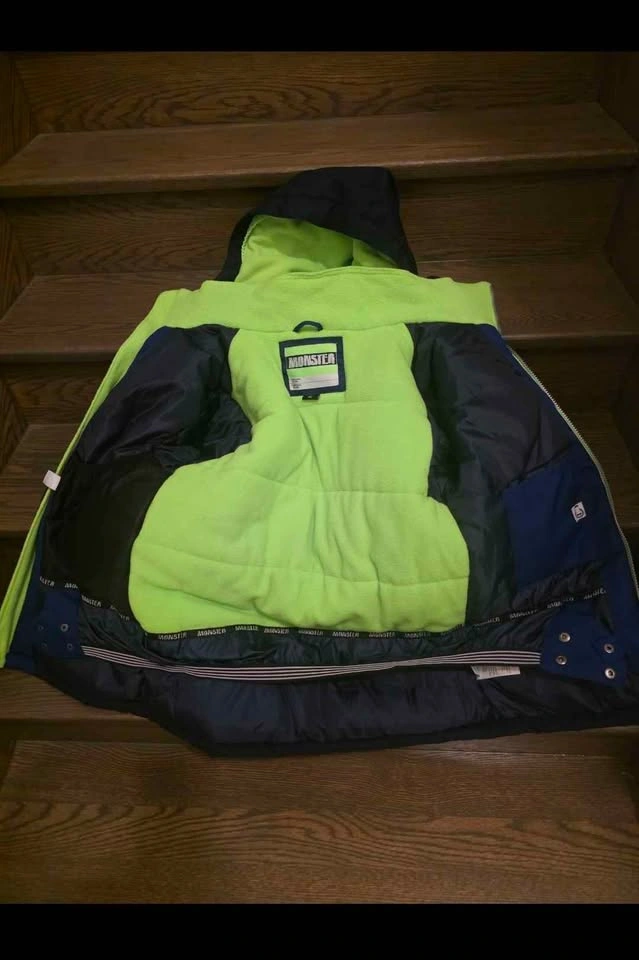 Monster Boys' Hooded Ski Jacket Size 14 - photo 2