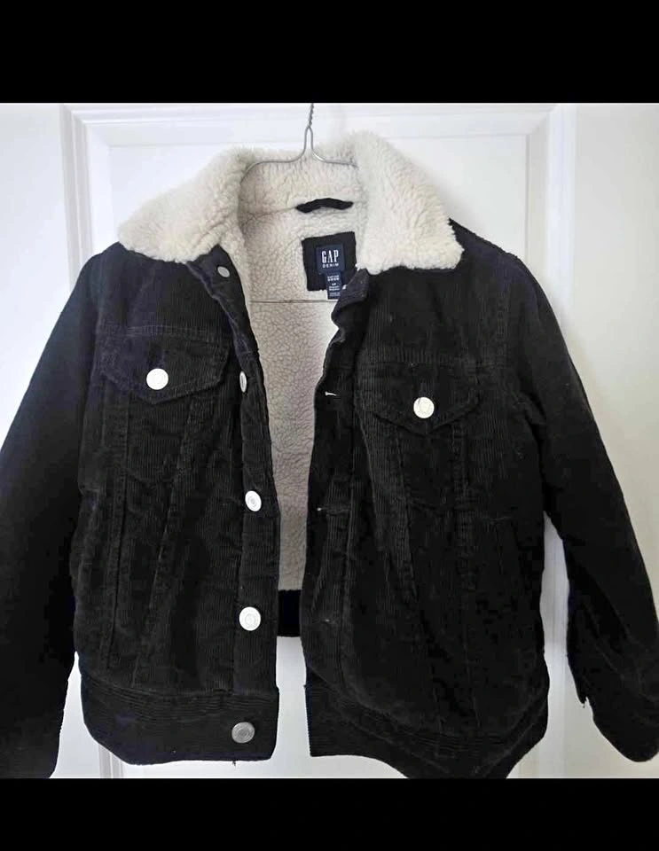 Gap Sherpa-Lined Corduroy Trucker Jacket, Boys Small