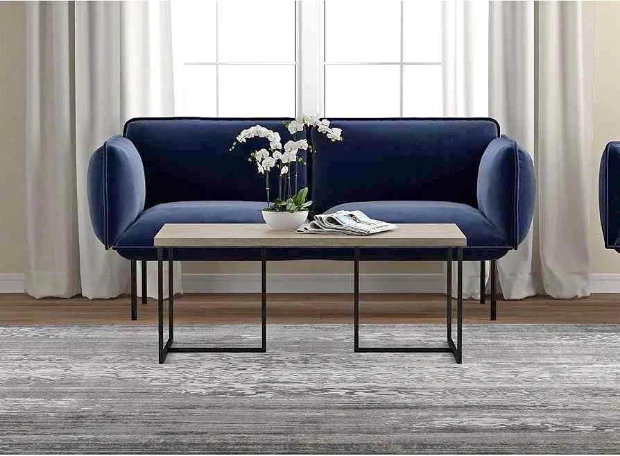 NEW Modern Wood Top Coffee Table