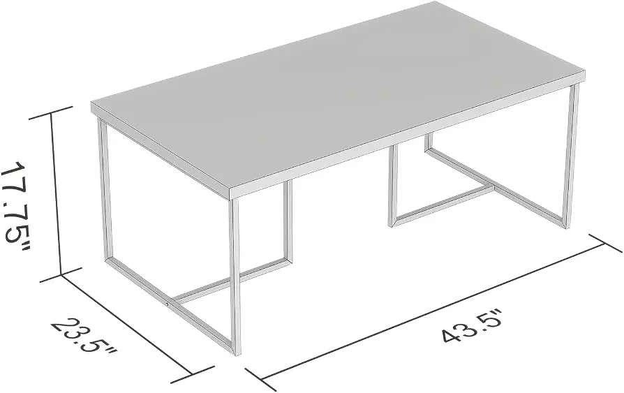 NEW Modern Wood Top Coffee Table - photo 4
