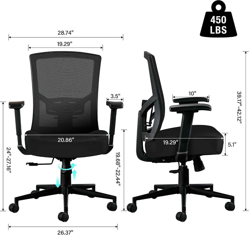 NEW Big and Tall Ergonomic Mesh Office Chair - photo 3
