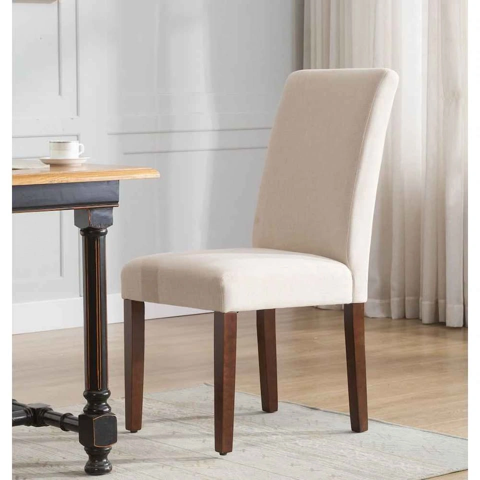 NEW Beige Solid Wood Dining Chairs (Set of 4) - photo 4