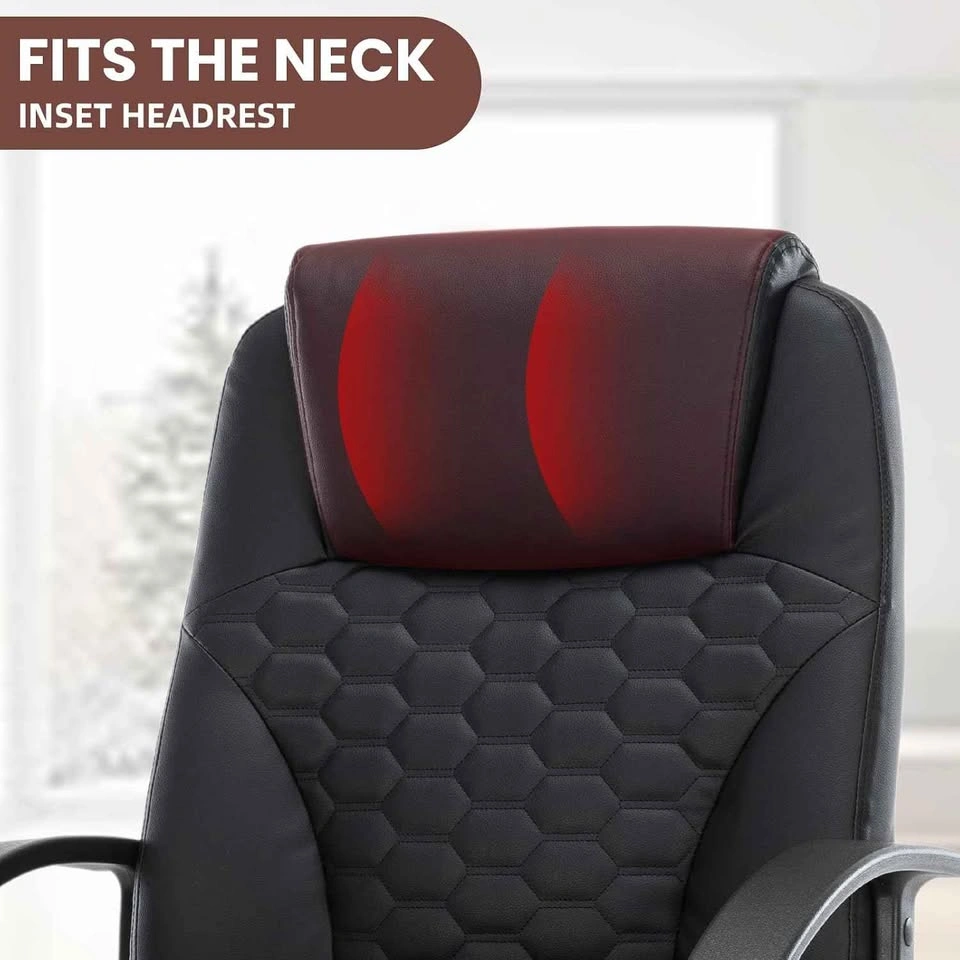 NEW Ergonomic Black PU Leather Office Chair - photo 3